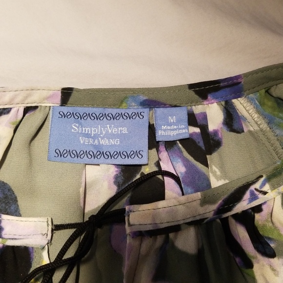 SIMPLY VERA VERA WANG FLORAL BLOUSE - Picture 4 of 5